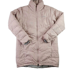 Columbia Full-Zip Puffer Coat Jacket Light Pink Women's Size M No Hood